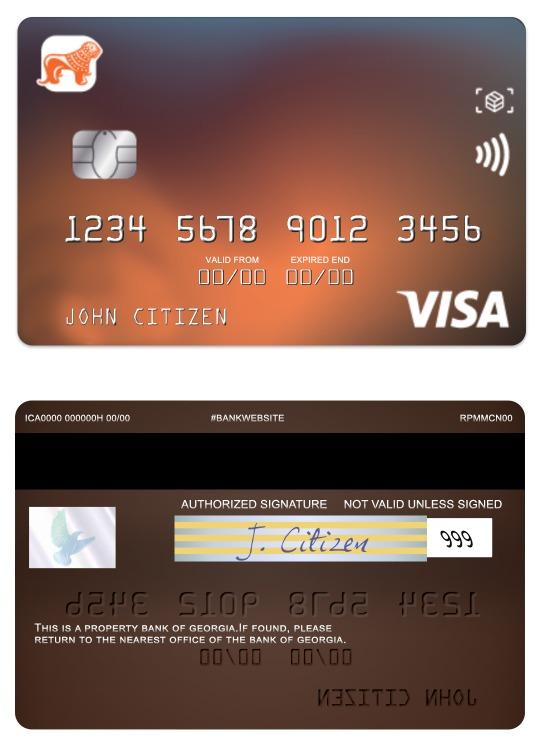 Georgia Bank of Georgia visa classic card